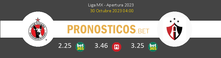 Tijuana vs Atlas Guadalajara Pronostico (30 Oct 2023) 1