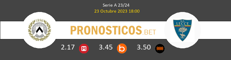 Udinese vs Lecce Pronostico (23 Oct 2023) 1