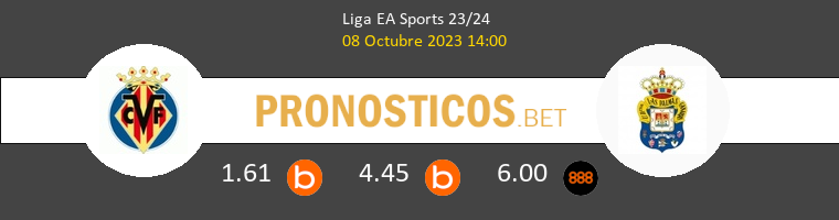Villarreal vs Las Palmas Pronostico (8 Oct 2023) 1