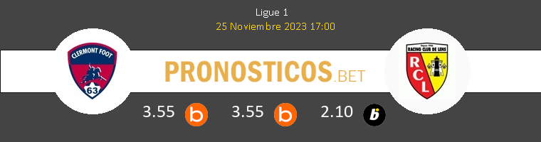 Clermont vs Lens Pronostico (25 Nov 2023) 1