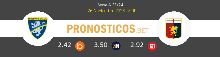 Frosinone vs Genova Pronostico (26 Nov 2023) 1