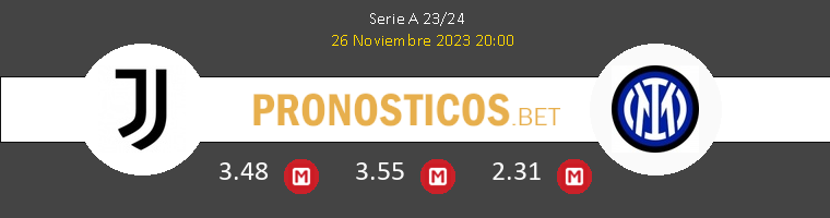 Juventus vs Inter Pronostico (26 Nov 2023) 1