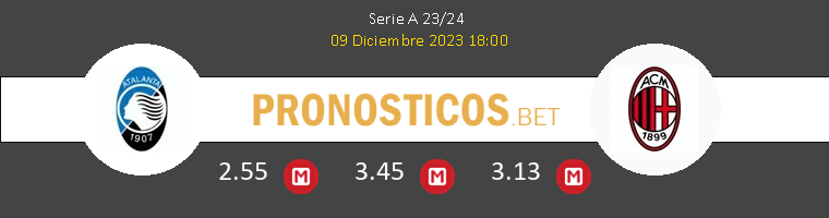 Atalanta vs AC Milan Pronostico (9 Dic 2023) 1