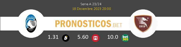 Atalanta vs Salernitana Pronostico (18 Dic 2023) 1