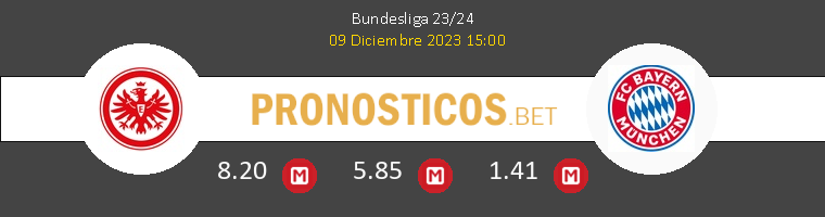 Eintracht Frankfurt vs Bayern Munchen Pronostico (9 Dic 2023) 1