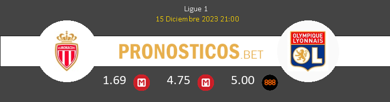 Monaco vs Olympique de Lyon Pronostico (15 Dic 2023) 1