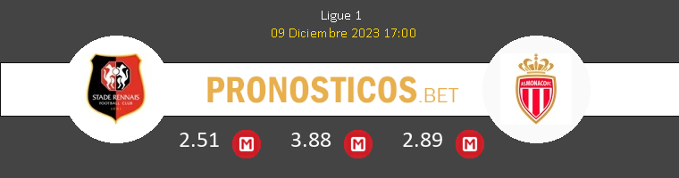 Stade Rennais vs Monaco Pronostico (9 Dic 2023) 1
