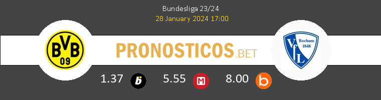 Dortmund vs VfL Bochum Pronostico (28 Ene 2024) 1
