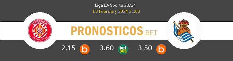 Girona vs Real Sociedad Pronostico (3 Feb 2024) 1