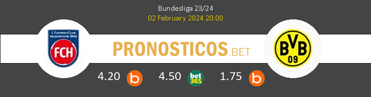 Heidenheim vs Borussia Pronostico (2 Feb 2024) 1