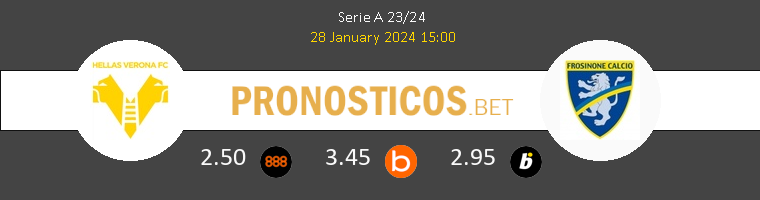 Hellas Verona vs Frosinone Pronostico (28 Ene 2024) 1