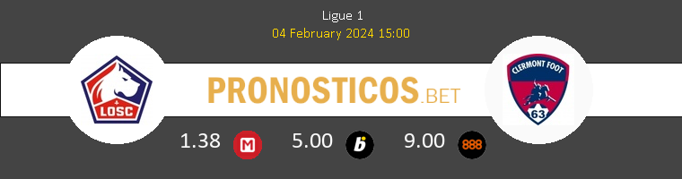 Lille vs Clermont Pronostico (4 Feb 2024) 1