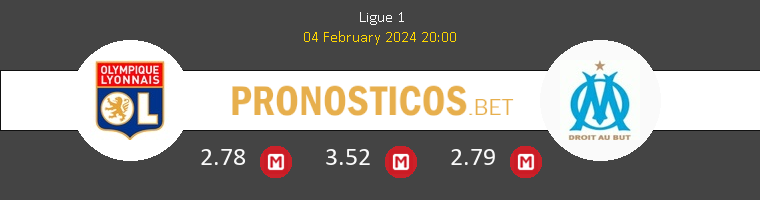 Olympique de Lyon vs Olympique Marsella Pronostico (4 Feb 2024) 1