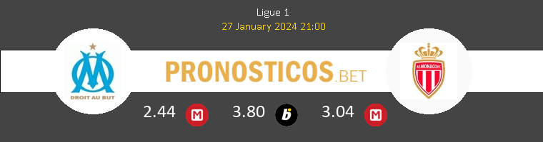 Olympique Marsella vs Monaco Pronostico (27 Ene 2024) 1
