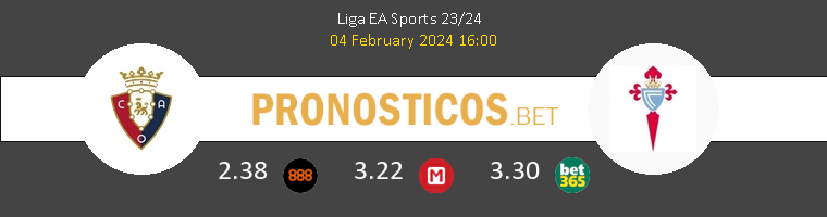 Osasuna vs Celta Pronostico (4 Feb 2024) 1