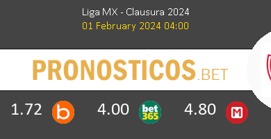 Pumas UNAM vs Necaxa Pronostico (1 Feb 2024) 2