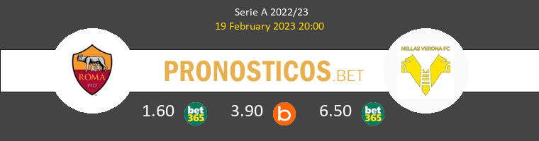 Roma vs Hellas Verona Pronostico (20 Ene 2024) 1