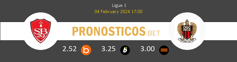 Stade Brestois vs Niza Pronostico (4 Feb 2024) 1