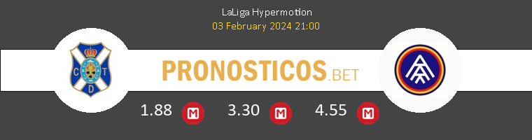 Tenerife vs FC Andorra Pronostico (3 Feb 2024) 1