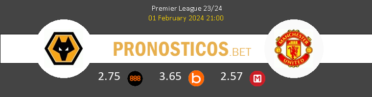 Wolverhampton vs Manchester United Pronostico (1 Feb 2024) 1