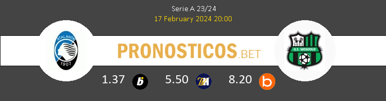 Atalanta vs Sassuolo Pronostico (17 Feb 2024) 1