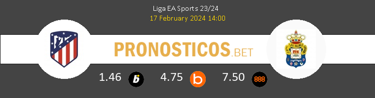 Atlético vs Las Palmas Pronostico (17 Feb 2024) 1