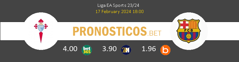Celta vs Barcelona Pronostico (17 Feb 2024) 1