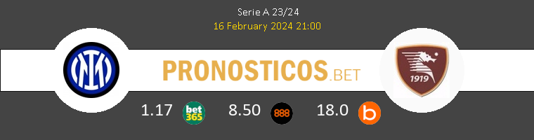 Inter vs Salernitana Pronostico (16 Feb 2024) 1