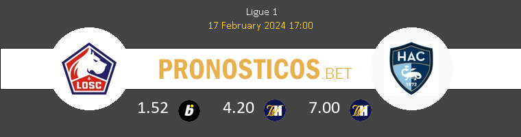 Lille vs Le Havre Pronostico (17 Feb 2024) 1
