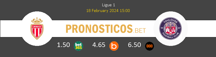 Monaco vs Toulouse Pronostico (18 Feb 2024) 1