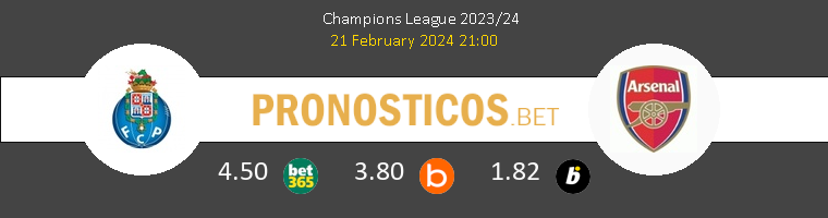 Porto vs Arsenal Pronostico (21 Feb 2024) 1