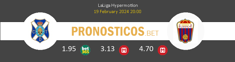 Tenerife vs Eldense Pronostico (19 Feb 2024) 1