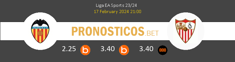 Valencia vs Sevilla Pronostico (17 Feb 2024) 1