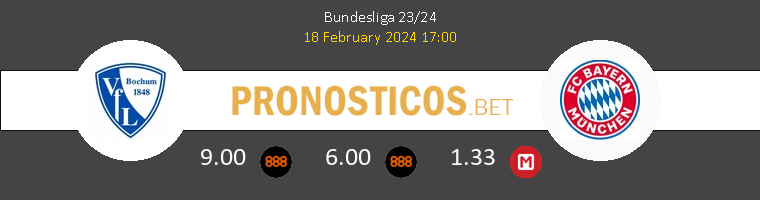 VfL Bochum vs Bayern Pronostico (18 Feb 2024) 1