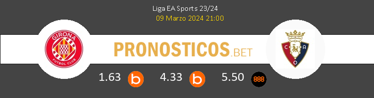Girona vs Osasuna Pronostico (9 Mar 2024) 1