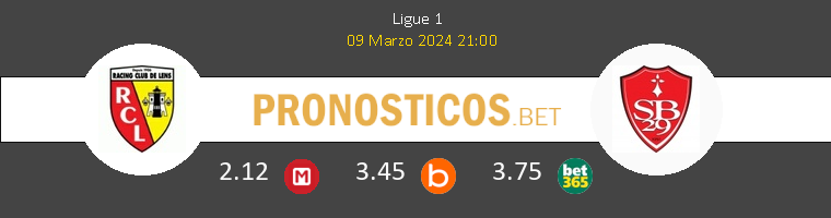 Lens vs Stade Brestois Pronostico (9 Mar 2024) 1