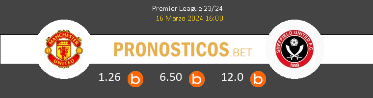 Manchester United vs Sheffield United Pronostico (16 Mar 2024) 1