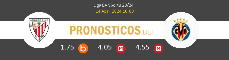 Athletic vs Villarreal Pronostico (14 Abr 2024) 1