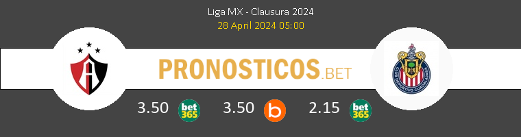 Atlas Guadalajara vs Chivas Guadalajara Pronostico (28 Abr 2024) 1