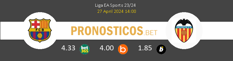 Barcelona vs Valencia Pronostico (27 Abr 2024) 1