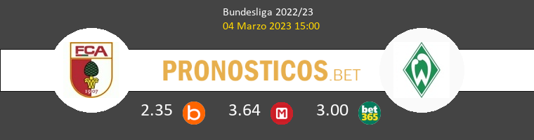 FC Augsburg vs Werder Bremen Pronostico (27 Abr 2024) 1