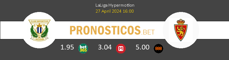 Leganés vs Zaragoza Pronostico (27 Abr 2024) 1