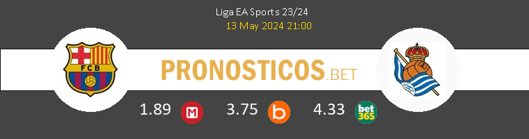 Barcelona vs Real Sociedad Pronostico (13 May 2024) 1