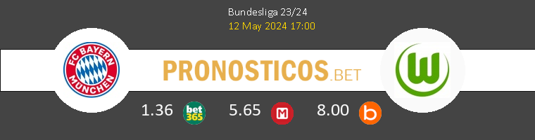 Bayern Munich vs Wolfsburg Pronostico (12 May 2024) 1