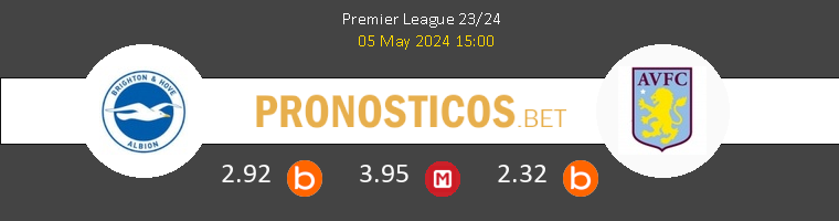 Brighton vs Aston Villa Pronostico (5 May 2024) 1