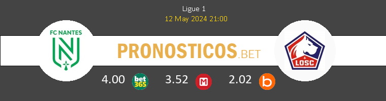 Nantes vs Lille Pronostico (12 May 2024) 1