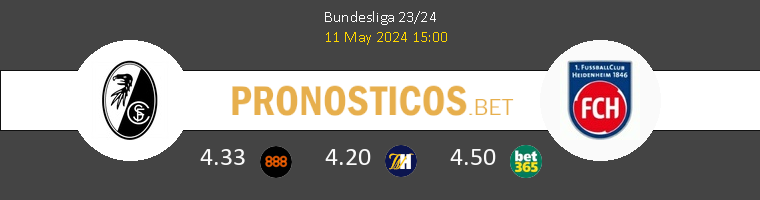 SC Freiburg vs Heidenheim Pronostico (11 May 2024) 1