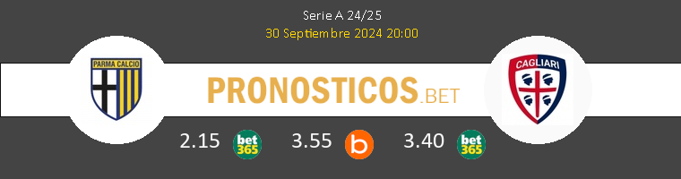 Parma vs Cagliari Pronostico (30 Sep 2024) 1