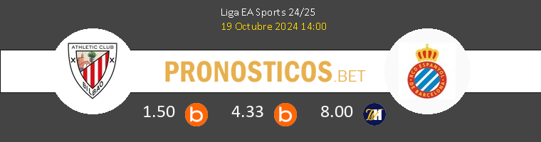 Athletic de Bilbao vs Espanyol Pronostico (19 Oct 2024) 1