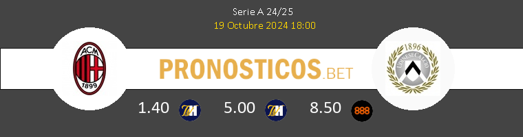 Milan vs Udinese Pronostico (19 Oct 2024) 1